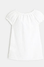 OKAIDI - חולצה חגיגית לילדות בצבע לבן - MASHBIR//365