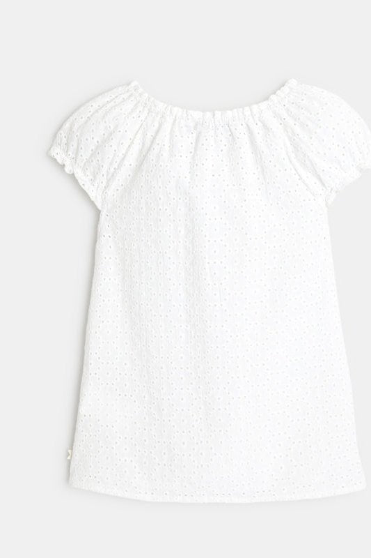 OKAIDI - חולצה חגיגית לילדות בצבע לבן - MASHBIR//365