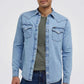LEE - חולצה ג'ינס מכופתרת לגברים REGULAR WESTERN בצבע כחול בהיר - MASHBIR//365 - 1