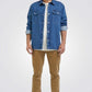 LEE - חולצה ג'ינס מכופתרת לגברים WORKWEAR OVERSHIRT בצבע ג'ינס - MASHBIR//365 - 1