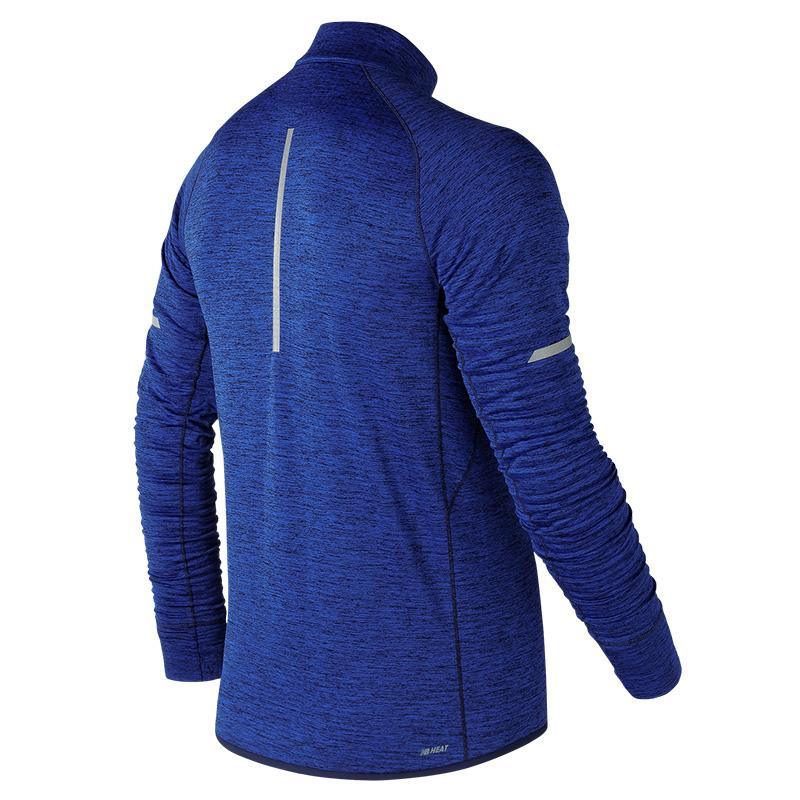 NEW BALANCE - חולצה חצי רוכסן בצבע כחול - MASHBIR//365