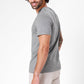 DELTA - חולצה קצרה צווארון וי CLASSIC FIT בצבע אפור - MASHBIR//365 - 2