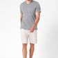 DELTA - חולצה קצרה צווארון וי CLASSIC FIT בצבע אפור - MASHBIR//365 - 3