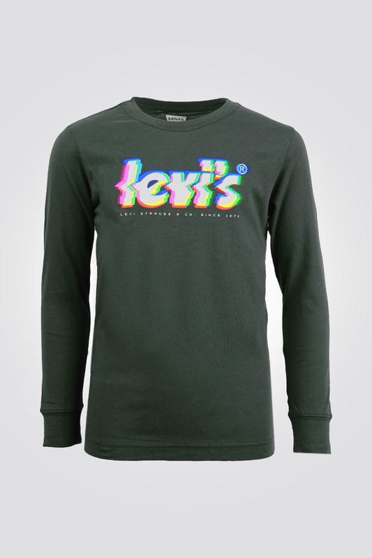 LEVI'S - חולצה לוגו ליוויס בצבע שחור לנוער - MASHBIR//365