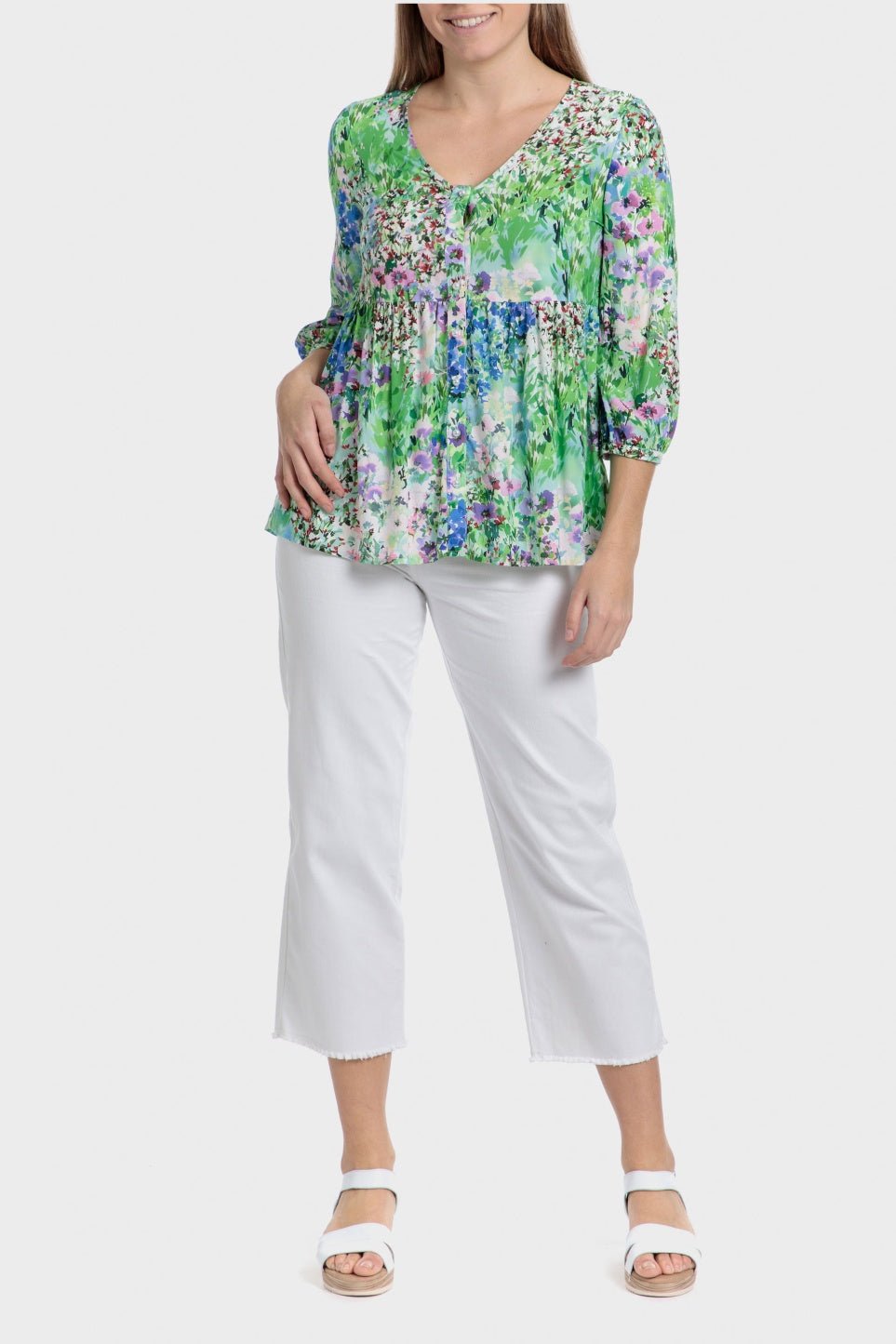 PUNT ROMA - חולצה עם כפתורים בשילוב צבעים - MASHBIR//365