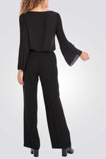 PUNT ROMA - חולצה עם שרוולים נפוחים בצבע שחור - MASHBIR//365