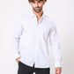 KENNETH COLE - חולצה מכופתרת צבע לבן עם נקודות - MASHBIR//365 - 1