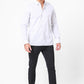 KENNETH COLE - חולצה מכופתרת צבע לבן עם נקודות - MASHBIR//365 - 4