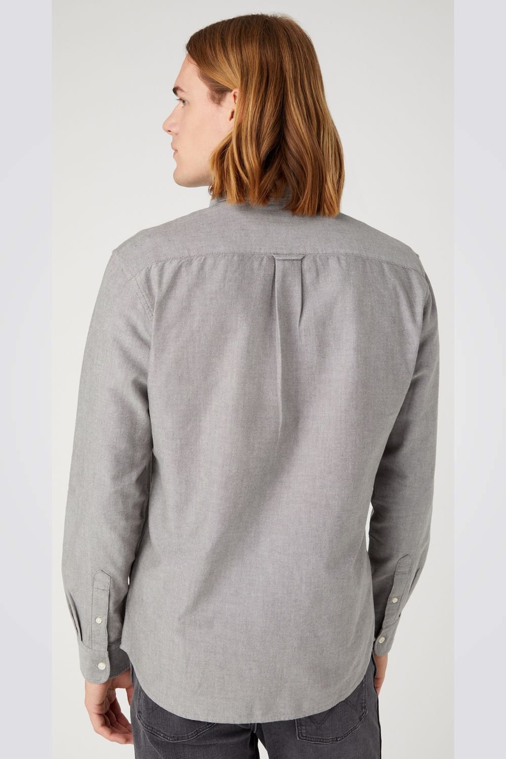 WRANGLER - חולצה מכופתרת בצבע אפור - MASHBIR//365