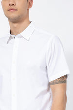 NAUTICA - חולצה מכופתרת בצבע לבן - MASHBIR//365