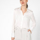 KENNETH COLE - חולצה מכופתרת בצבע לבן - MASHBIR//365 - 4