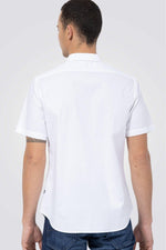 NAUTICA - חולצה מכופתרת בצבע לבן - MASHBIR//365