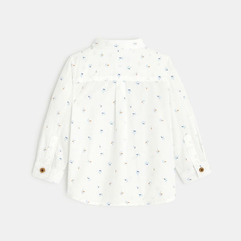 OBAIBI - חולצה מכופתרת בצבע לבן לתינוקות - MASHBIR//365