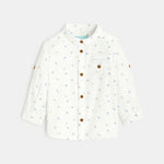 OBAIBI - חולצה מכופתרת בצבע לבן לתינוקות - MASHBIR//365