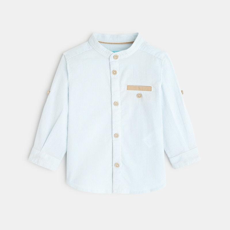 OBAIBI - חולצה מכופתרת בצבע תכלת לתינוקות - MASHBIR//365