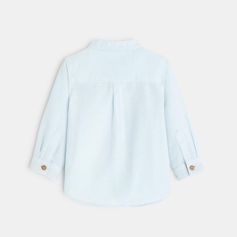 OBAIBI - חולצה מכופתרת בצבע תכלת לתינוקות - MASHBIR//365