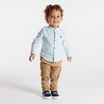 OBAIBI - חולצה מכופתרת בצבע תכלת לתינוקות - MASHBIR//365