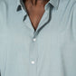 KENNETH COLE - חולצה מכופתרת במבוק בצבע ירוק - MASHBIR//365