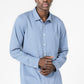 KENNETH COLE - חולצה מכופתרת במבוק לייקרה בצבע כחול - MASHBIR//365