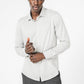 KENNETH COLE - חולצה מכופתרת במבוק ליקרה בצבע אפור - MASHBIR//365 - 2