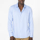 KENNETH COLE - חולצה מכופתרת במבוק ליקרה בצבע תכלת - MASHBIR//365 - 3