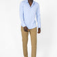 KENNETH COLE - חולצה מכופתרת במבוק ליקרה בצבע תכלת - MASHBIR//365 - 4