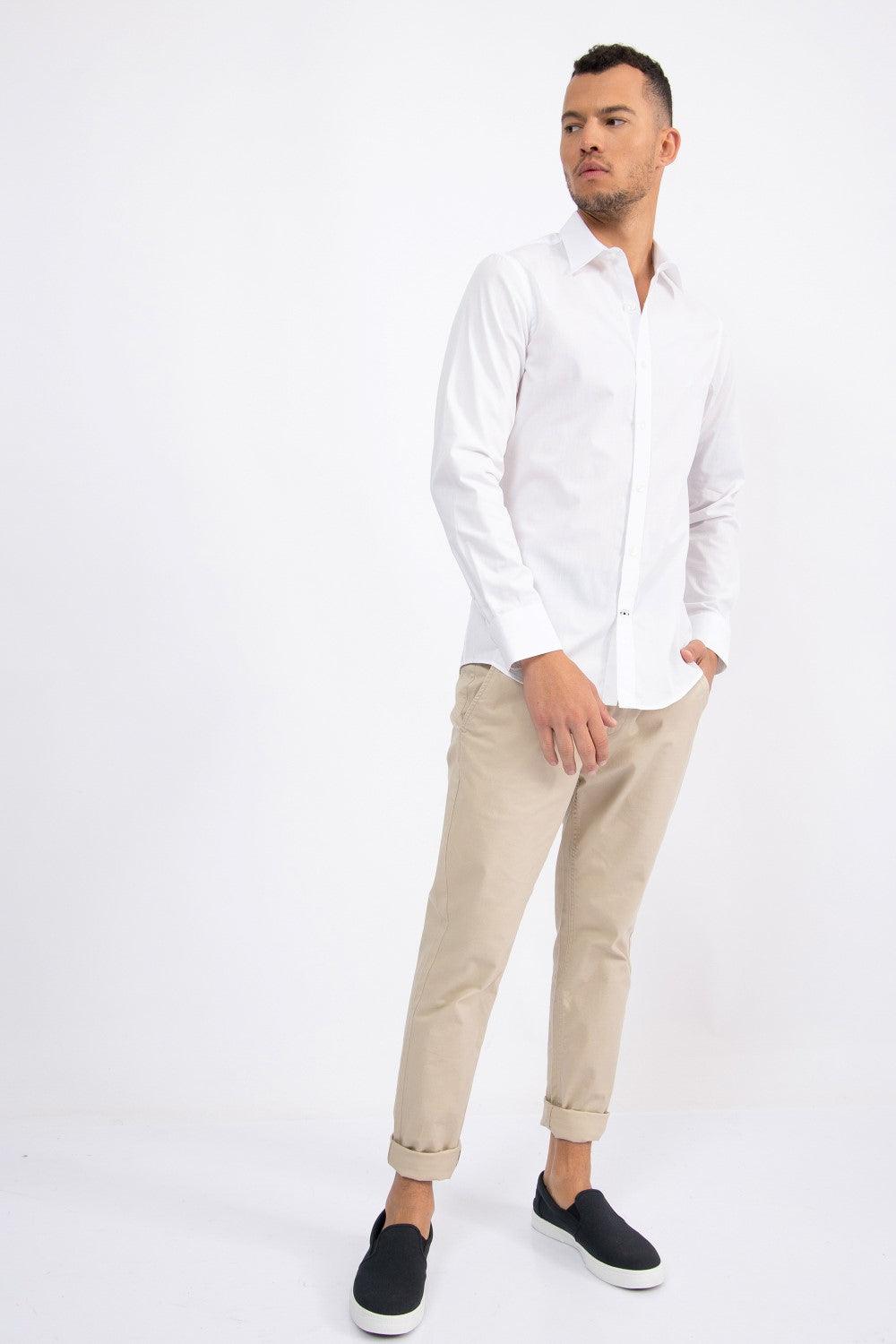 NAUTICA - חולצה מכופתרת BRIGHT WHITE - MASHBIR//365