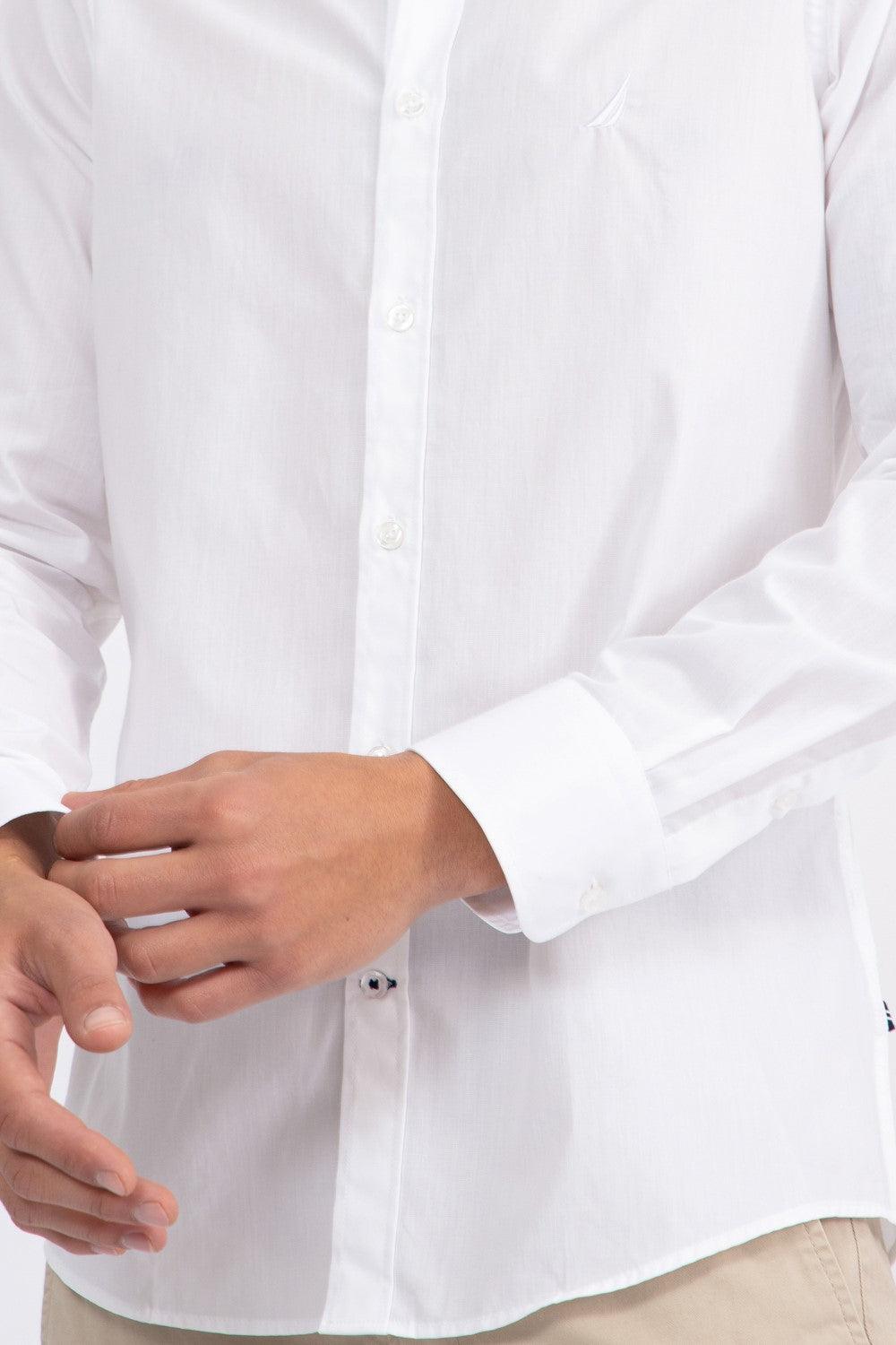 NAUTICA - חולצה מכופתרת BRIGHT WHITE - MASHBIR//365