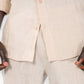 KENNETH COLE - חולצה מכופתרת פשתן בצבע STONE - MASHBIR//365 - 6
