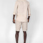 KENNETH COLE - חולצה מכופתרת פשתן בצבע STONE - MASHBIR//365 - 3