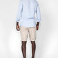 KENNETH COLE - חולצה מכופתרת פשתן בצבע תכלת - MASHBIR//365 - 2
