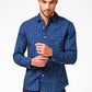 LEVI'S - חולצה מכופתרת הדפס עלים בצבע כחול - MASHBIR//365 - 1