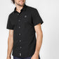 TIMBERLAND - חולצה מכופתרת קצרה עם לוגו בצבע שחור - MASHBIR//365 - 1