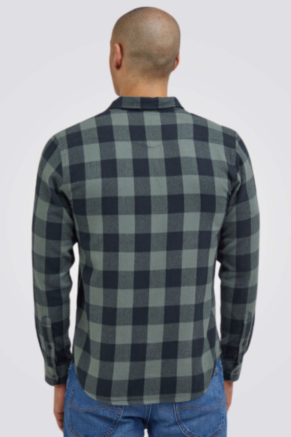 LEE - חולצה מכופתרת לגברים CLEAN WESTERN בצבע ירוק - MASHBIR//365