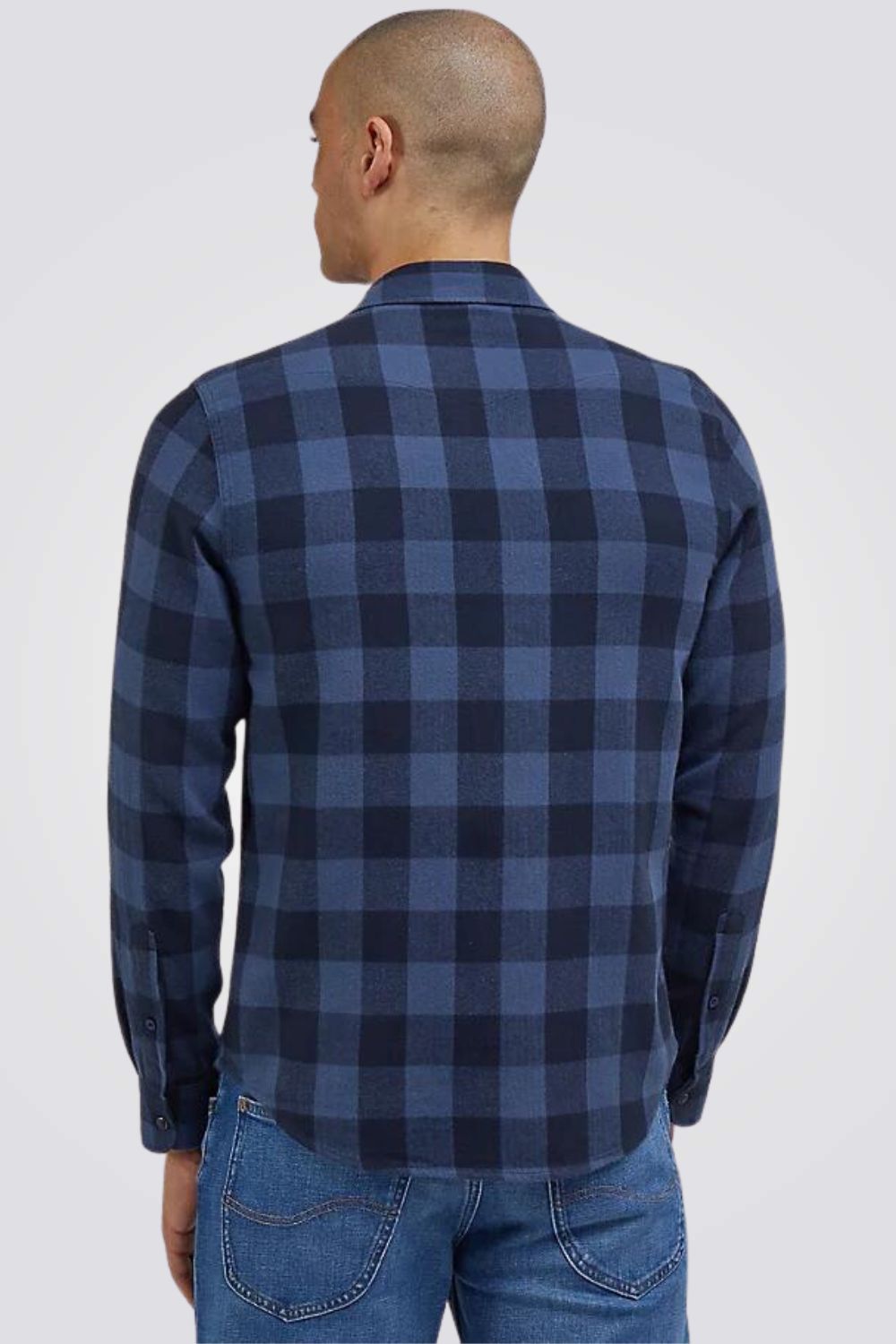 LEE - חולצה מכופתרת לגברים CLEAN WESTERN בצבע כחול - MASHBIR//365