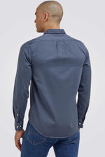 LEE - חולצה מכופתרת לגברים PATCH בצבע אפור - MASHBIR//365