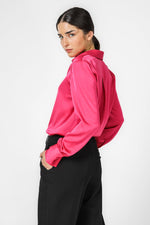 KENNETH COLE - חולצה מכופתרת לנשים בצבע ורוד - MASHBIR//365