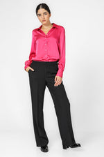 KENNETH COLE - חולצה מכופתרת לנשים בצבע ורוד - MASHBIR//365