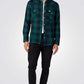 WRANGLER - חולצה מכופתרת LS WESTERN בצבע ירוק ושחור - MASHBIR//365 - 1