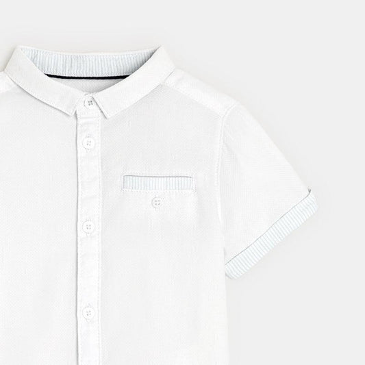 OBAIBI - חולצה מכופתרת לתינוקות בגימור פסים - MASHBIR//365
