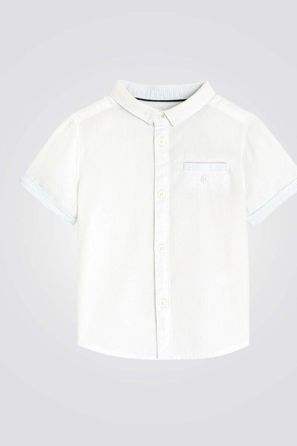 OBAIBI - חולצה מכופתרת לתינוקות בגימור פסים - MASHBIR//365