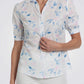 PUNT ROMA - חולצה מכופתרת עם הדפס בצבע לבן - MASHBIR//365 - 1