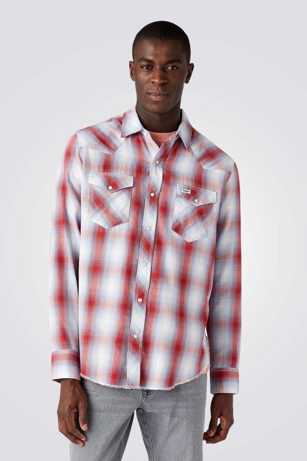 WRANGLER - חולצה מכופתרת עם משבצות - MASHBIR//365