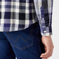 WRANGLER - חולצה מכופתרת משבצות בצבע כחול - MASHBIR//365 - 5