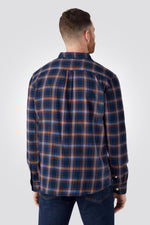 WRANGLER - חולצה מכופתרת משבצות בצבע כחול - MASHBIR//365