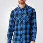 WRANGLER - חולצה מכופתרת משבצות בצבע כחול ושחור - MASHBIR//365 - 1