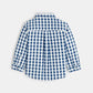 OBAIBI - חולצה מכופתרת משבצות לתינוקות בצבע כחול - MASHBIR//365 - 4