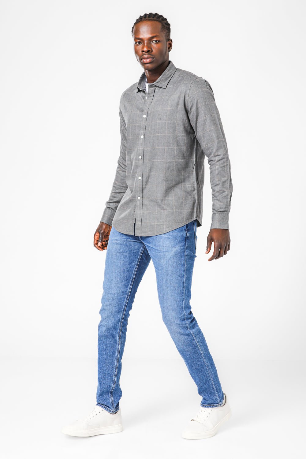 KENNETH COLE - חולצה מכופתרת משובצת - MASHBIR//365