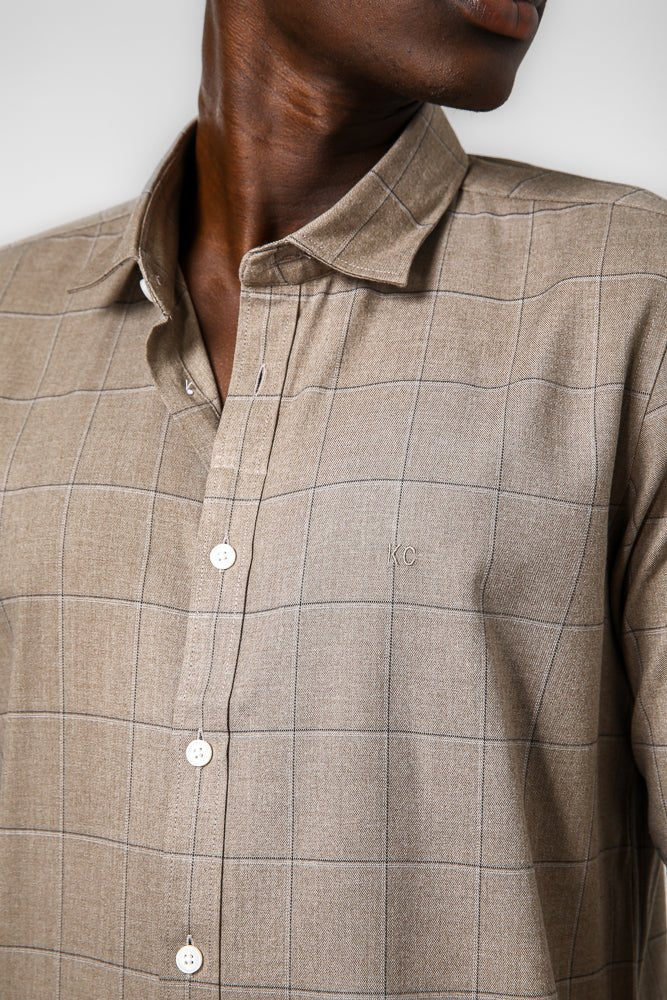 KENNETH COLE - חולצה מכופתרת משובצת - MASHBIR//365