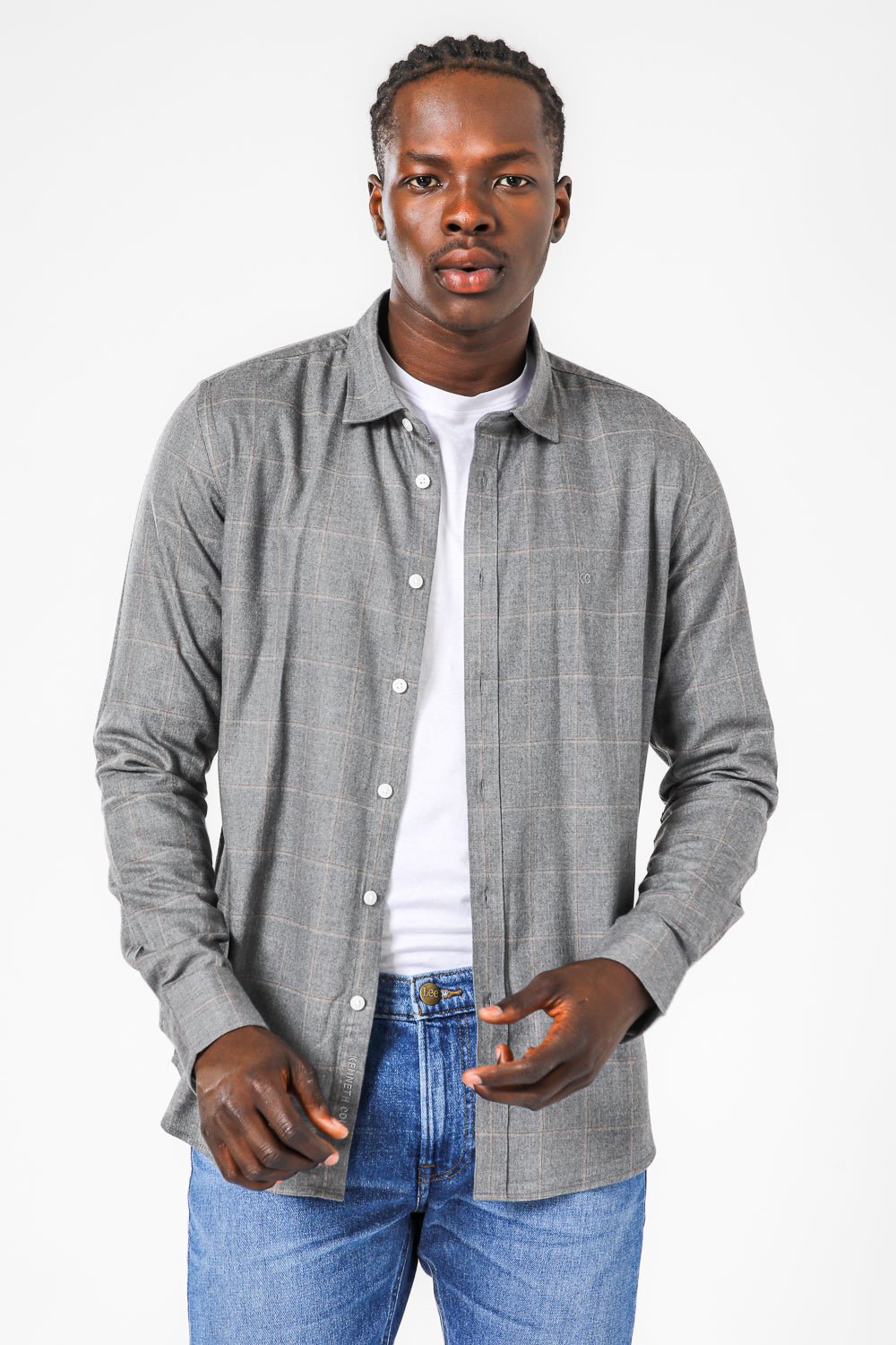 KENNETH COLE - חולצה מכופתרת משובצת - MASHBIR//365